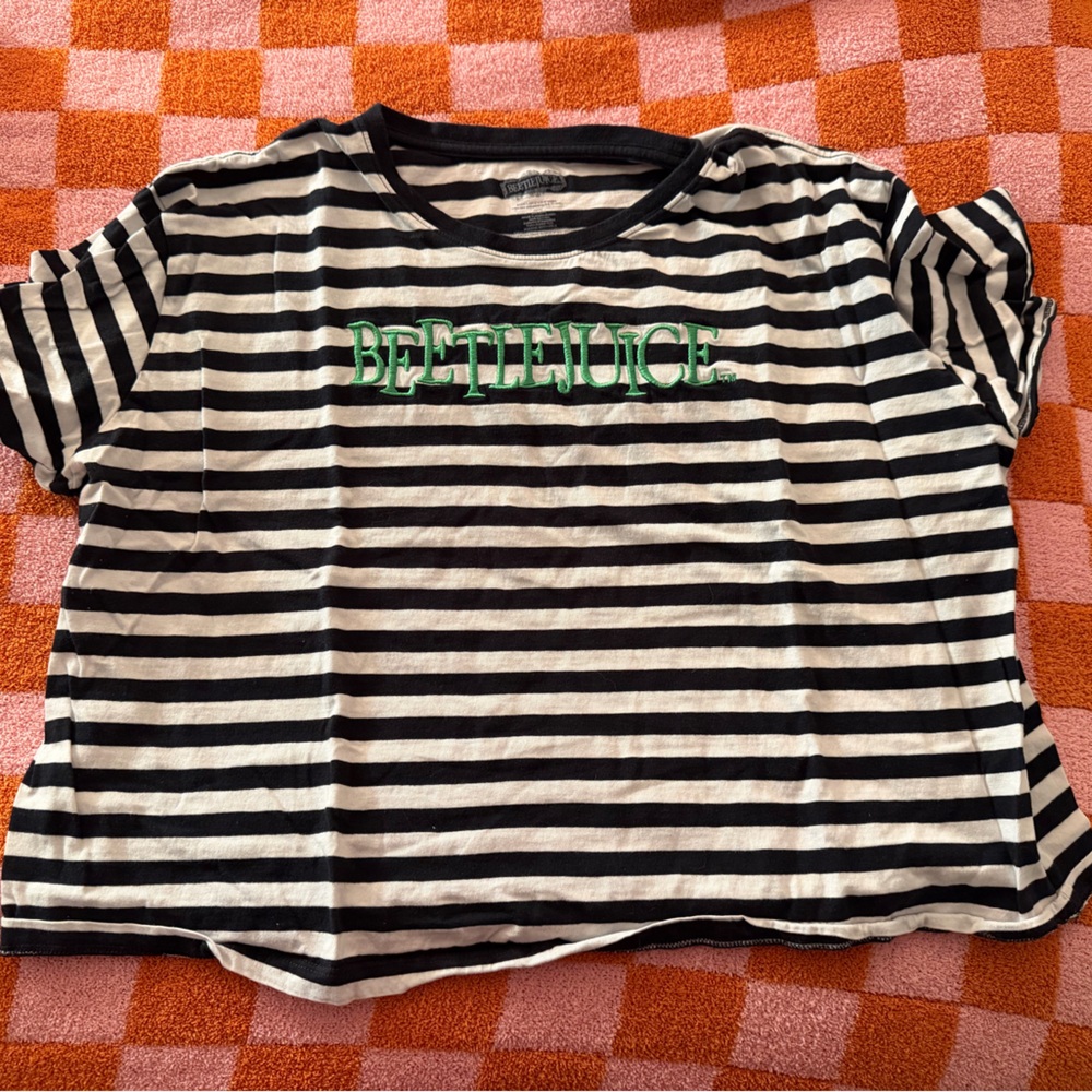 Beetle juice crop shirt